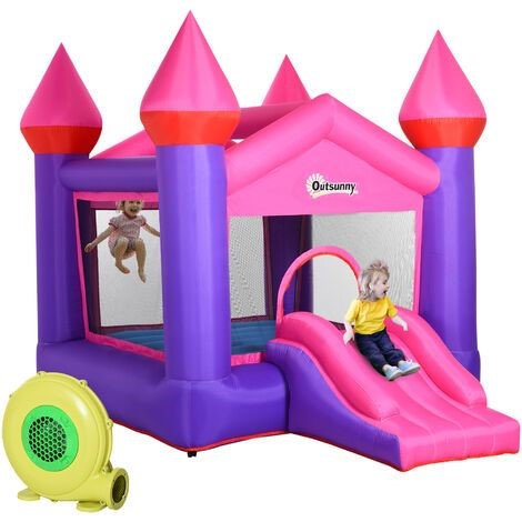 A photo of a child's small bouncy castle