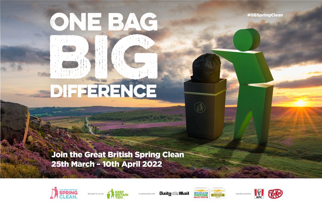 One Bad Big Difference Poster. Join the Great British Spring Clean 25th March - 10th April 2022